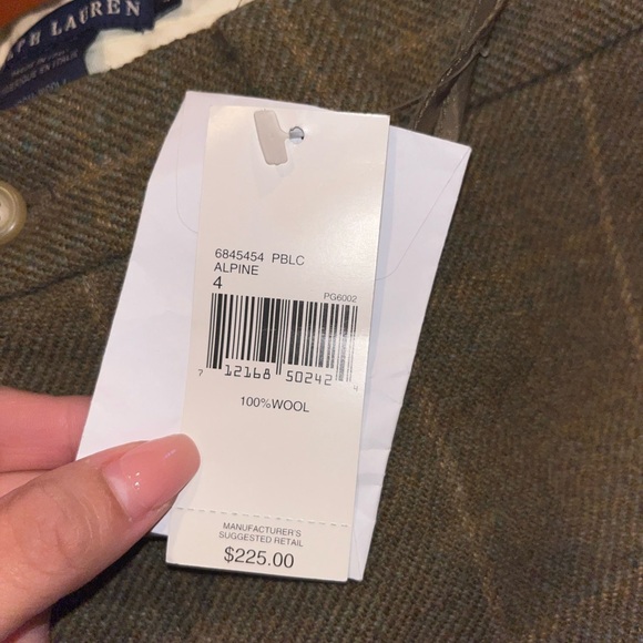 Ralph Lauren Olive Tweed Dress Pants - Picture 4 of 7